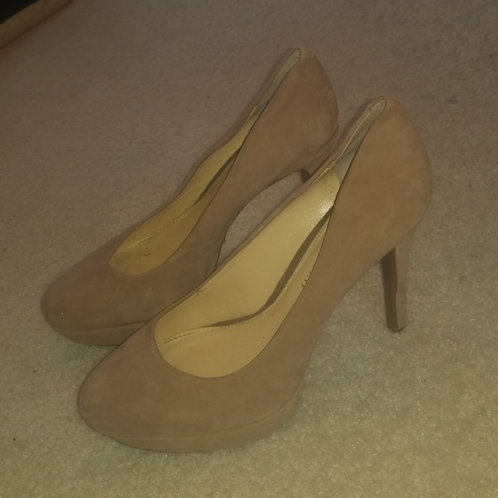 Tan pumps